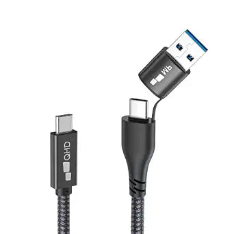 MP Mobile Pixels 2-in-1 USB Cable, 3A/5.0 Gbps USB C to USB Type A/C Cable