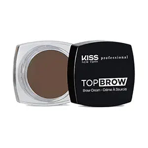 Kiss New York Professional Top Brow Eyebrow Cream (KBCM04 - Dark Brown)