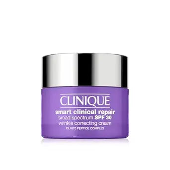 Clinique Smart Clinical Repair Broad Spectrum SPF 30 Wrinkle Correcting Cream with Peptides, Hyaluronic Acid + Glycerin | Protecting + Repairing