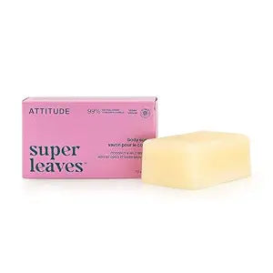 ATTITUDE Body & Face Bar Soap, Coconut & Wild Berries, EWG Verified, 4 Oz