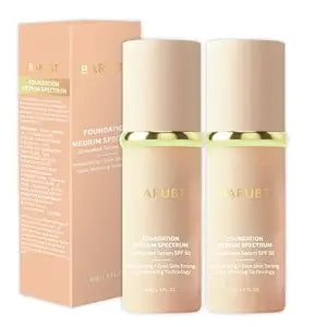 4 in 1 Color Changing Foundation with SPF 50 - Moisturizing Medium-Full Coverage Concealer, Medium Spectrum Foundation Cream, Long-Lasting Lightweight Makeup Liquid, Natural Look Cosmetics