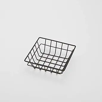 American Metalcraft SQGB6 Square Wire Grid Basket, Black, 6-Inches