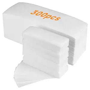 300 Pcs Non Woven Wax Strips,Body and Facial Wax Strips for hair removal,Professional waxing strips without wax(2.8''x 7.9'' and 1.4''x 3.9'')