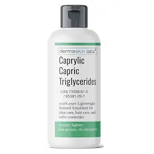 Caprylic Capric Triglycerides Cosmetic Grade Lightweight Natural Emollient from Coconut Oil Ultra Purified MCT Oil DIY Non-Greasy Moisturizer Base for Creams, Lotions, Serums, Hair, Body Oils