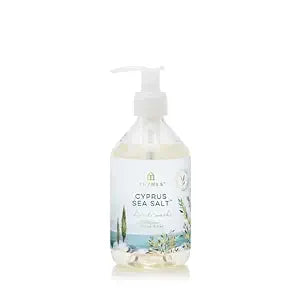 Thymes Hand Wash - Moisturizing Hand Soap Dispenser with Pump - Skin Care - Hydrating Liquid Soap Scented with Notes of Moroccan Rosemary, Sun-Kissed Sage, & Amalfi Lemon (Cyprus Sea Salt, 9 fl oz)