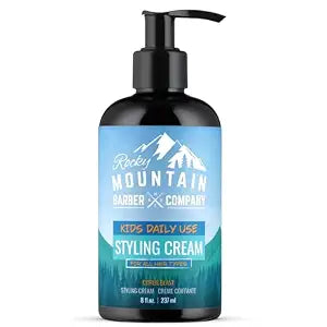 Rocky Mountain Barber Company Citrus Blast Hair Styling Cream for Kids, 8oz