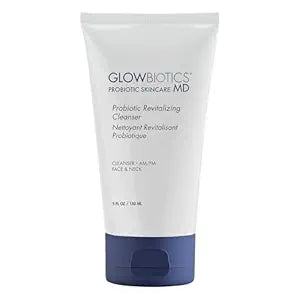 Glowbiotics Probiotic Revitalizing Cleanser - Anti-Aging Face Wash with Peptides - 5 oz - Hydrating Gel for Hormonal, Dry & Mature Skin
