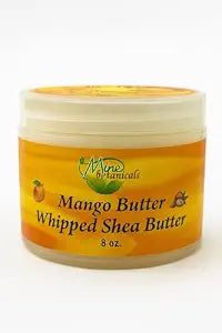 Mine Botanicals Whipped Body Butter with Mango Butter 8 oz, Moisturizing, Nourishing