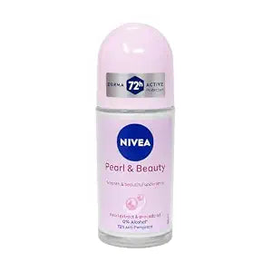 NIVEA Pearl & Beauty Anti-Perspirant Roll-On 1.69 fl oz, 2-Pack