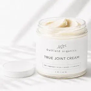 outfield Organics Joint Cream, MSM Cream with Arnica, Magnesium & Lavender Oil, Non-Greasy Moisturizing Rub for Knees Hands Back Feet, Daily Skin Care, 4 oz (1)