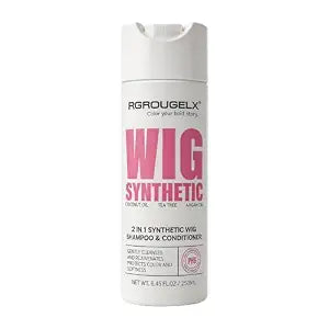 2 in 1 Wig Shampoo & Conditioner for Synthetic & Human Hair - Tea Tree & Coconut Oil, PH Balanced, Anti-Frizz - 250ml (Synthetic)