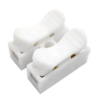 100Pcs Push Quick Wire Cable Connector 10A 220V 2Pin Spring Wire Connectors