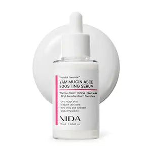 NIDA Youthful Formula™ Yam Mucin ABCE Boosting Serum | Wild Yam Root, Retinal, Panthenol, Vitamin C & E | Anti-Wrinkle, Brightening | 1.69 fl. oz., 50mL