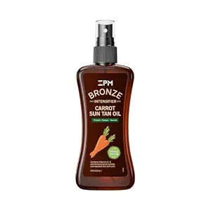Carrot Sun Tanning Oil Spray for Outdoor Sun, Tan intensifier for Medium Deep with Narural Moisturizing Oils to Keep Skin Hydrated, Moisturizing Body Oil, Vegan and Cruelty-Free, SPF 0, 8oz