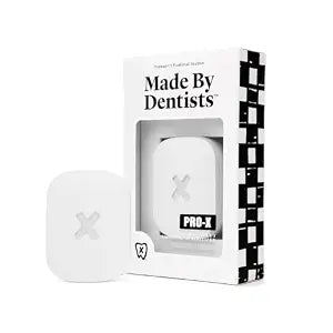 Made By Dentists PRO-X UV Toothbrush Sanitizer Clip - 5-Minute UV-C Cycle, 30-Day Battery, Universal Fit for Manual & Electric Toothbrushes, TSA-Friendly, Portable, White