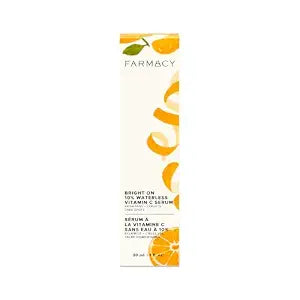 Farmacy 10% Vitamin C Serum for Face - Brightening Vitamin C Face Serum to Firm + Smooth Skin Texture - L Ascorbic Acid + Tangerine Peel Infused Skin Care to Hydrate and Even Skin Tone (30ml)