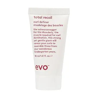 EVO Total Recoil Curl Defining Cream for Curly & Coily Hair - Strong Hold, Anti-Frizz & Moisturizing