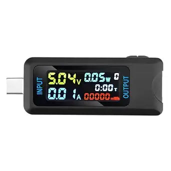 Type-C Tester Multi-Functional Digital Meter DC 4.5-36V 0-8A Current Voltage Meter Power Capacity Tester Supports Multiple Fast Charging Protocols