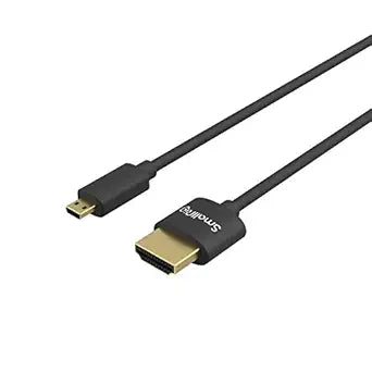 SMALLRIG Ultra Thin HDMI Cable D to A 55cm/1.8Ft 4K@60Hz - 3043B
