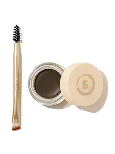 SHEGLAM Boss Brow Waterproof Pomade Waterproof Cream Eyebrow High Pigment-Dark Brown