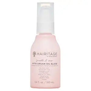 Hairitage Argan Oil Hair Oil Spray for Frizzy, Curly + Dry Damaged Hair - Lightweight Hair Oil Conditioner for Women + Men - Styling + Finishing + Control Flyaways - Moisturize + Repair Hair