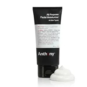 Anthony All-Purpose Facial Moisturizer ��� Men���s Hydrating Lotion for Dry Skin ��� Lightweight, Non-Comedogenic, Anti-Aging Formula ��� 3 Fl Oz