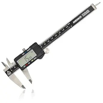 NEIKO 01407A Electronic Digital Caliper Measuring Tool, 0-6 Inches Stainless Steel Construction with Large LCD Screen Quick Change Button for Inch Fraction Millimeter Conversions, Digital Caliper