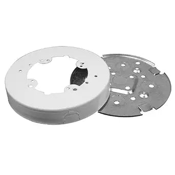 Legrand Wiremold 700 Series Metal Raceway Round Fan and Fixture Box, White