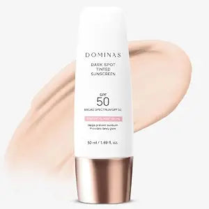 DOMINAS Dark Spot Tinted Sunscreen SPF50, Tone Correction UV Defense 1.69oz