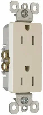 Legrand radiant 15 Amp Tamper Resistant Decorator Outlet Light Almond 10 Pack