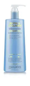 GIOVANNI Biotin & Collagen Shampoo, Strengthening Shampoo, Vegan, 24 oz