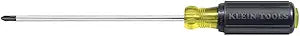 Klein Tools 603-6 #3 Phillips Screwdriver, Made in USA, with 6-Inch Round Shank and Cushion Grip Handle