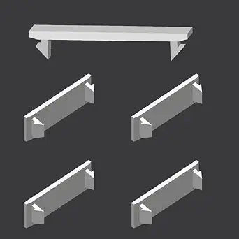 White 5 Pack 1/2 inch FPE NA NC NCFS Federal Pacific Stab-lok Universal Knockout Filler Plate 1/2" x 1.5" Blank Flush Cover for Twist Thin Circuit Breaker Electrical Panel Box Load Center