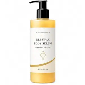 Bees Body Serum, Beeswax Body Serum for Crepey Skin, Waterless Body Oil Moisturizer with Avocado Oil, Castor Oil & Shea Butter, Lightweight Wet Skin Formula, Vanilla, 8 fl oz