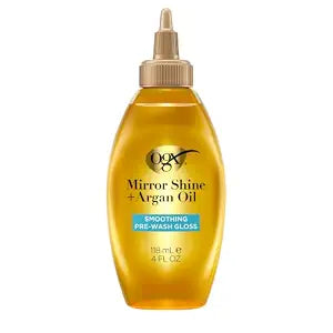 OGX Mirror Shine + Argan Oil Pre-Wash Hair Gloss, 4 fl oz
