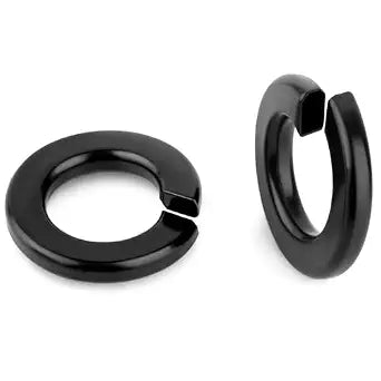 1/4" Lock Washer Spring Lock Washer, Stainless Steel 18-8 (304), Black Finish, 100 PCS