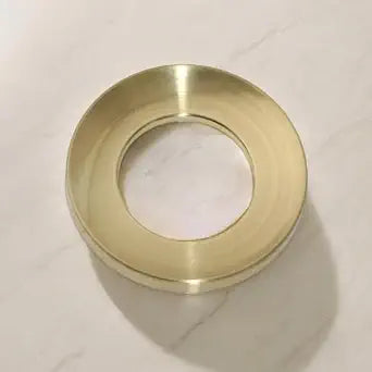 Vessel Sink Mounting Ring for Home Bathroom Glass Vessel Sink Base Sink Ring Top Mounting Ring by Plastic Glass Washer for Sink (Brushed Gold)
