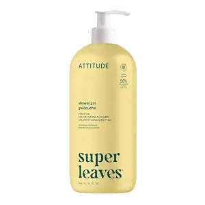 ATTITUDE Body & Face Wash, Earl Grey & Fresh Cucumber, EWG Verified, 32 Oz
