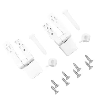 2Pack Toilet Seat Hinge Replacement Plastic Toilet Seat Bolts Screw and Nuts for Toilet Seat Repair Replacement