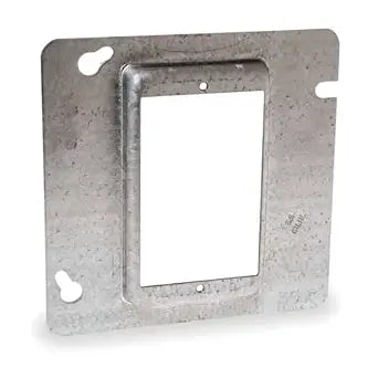 Hubbell-Raco 837 4-11/16" Square Cover, 1-Device, Mud Ring, 1/2" Raised, Drawn
