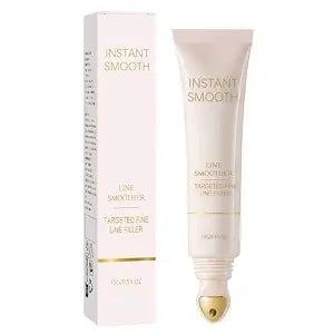 Line Smoother,Line Smoother Blurring Primer for Wrinkles & Pores, Instant Smooth Line Filler,with Vitamin C & Niacinamide,Rapid Under Eye Bags Smile Lines Puffiness