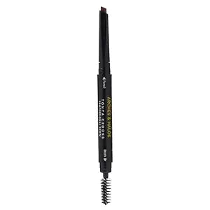 Arches & Halos Angled Brow Shading Pencil - Dual Ended Pencil and Brush with Highly Pigmented Color - Define, Detail and Build Brows - Vegan and Cruelty Free Makeup - Auburn, 0.012 oz