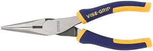 IRWIN Vise-Grip Pliers, Long Nose, 6 Inch, for Heavy Duty Cutting and Bending (2078216)