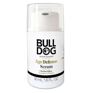 BULLDOG Mens Skincare Age Defense Serum with Marine Algae, 1.6 FL OZ