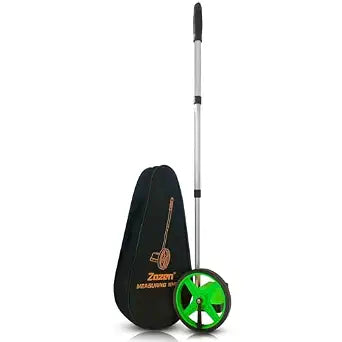 Zozen 6-Inch Measuring Wheel in Feet and Inches, Telescopic Handle, Green