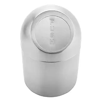 GET 4 3/4" Silver Mini Countertop Trash Can