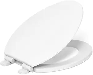 KOHLER K-25883-0 Triko Elongated Closed-Front Toilet Seat and Lid with Quiet-Close Technology, White