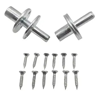 2 Sets M12 Metal Bedpost Connectors Screw-in T-nut Bedpost Connectors for Furniture Hardware Fittings, Sofa Bedpost Locking Connection Tee Nuts.