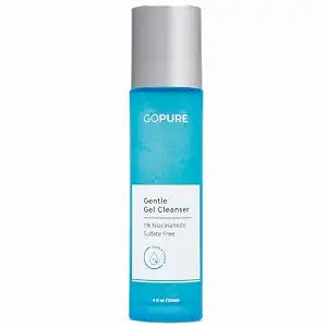 goPure Gentle Gel Cleanser - Visibly Brightens the Look of Skin, Gently Cleanses and Clarifies the Appearance, Sulfate-Free Vitamin C Cleanser, Great for All Skin Types - 4 oz.