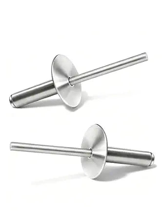 Large Flange 3/16 x 1/2" Inch Blind Rivets 5 * 13mm 100 Aluminum Pop Silver for sheet Metal Plastic Wood